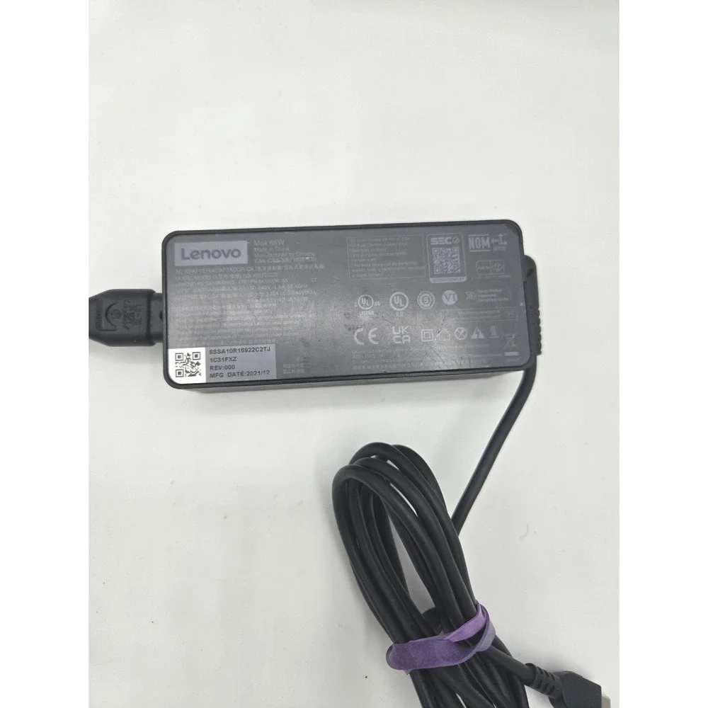 Lenovo 65W USB-C Laptop AC Adapter Charger ADLX65YCC2D